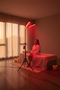 Dual-Head Tripod Red Light Therapy Lamp