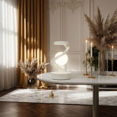 Rotating Moon Desk Lamp with Wireless Phone Charging, Sensor Control, and Night Light Function