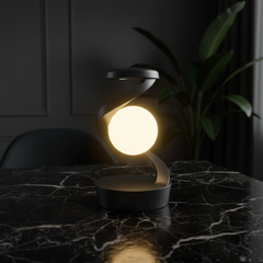 Rotating Moon Desk Lamp with Wireless Phone Charging, Sensor Control, and Night Light Function